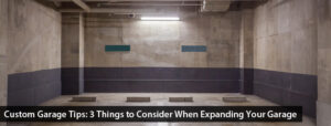custom garage tips